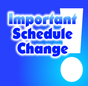 Tuesday, March 31 Schedule Change